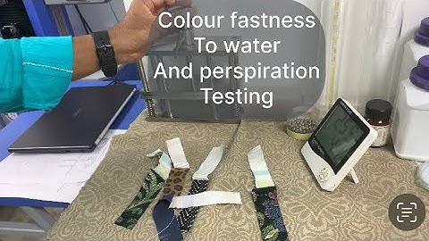 Fashion Students  lesson Colorfastness To Water And Perspiration testing@AjaygarmenttechHimalayan