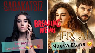 #SADAKATSIZ PRIMER LUGAR👏+ #HERCAI NUEVA ETAPA + BZÇ + RATINGS 10 Y 11 DE NOVIEMBRE 2020