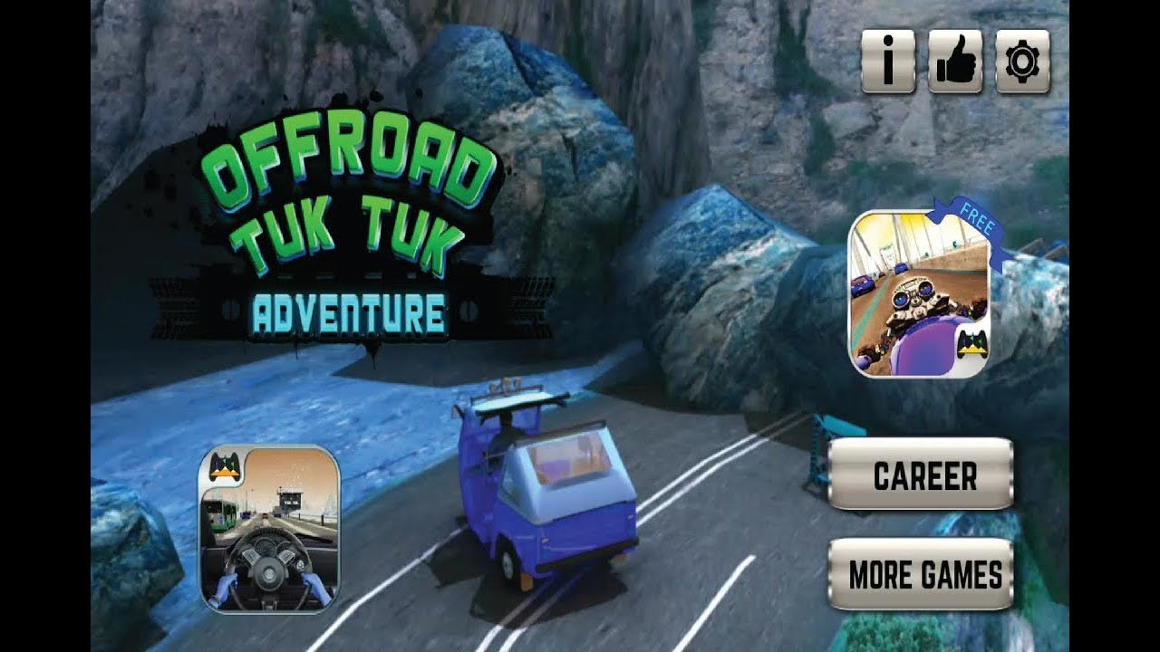 Offroad Tuk Tuk Hill Adventure - Hill Climbing 3d Game
