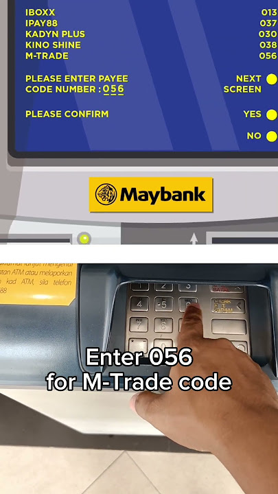Top up Merchantrade with Maybank CDM