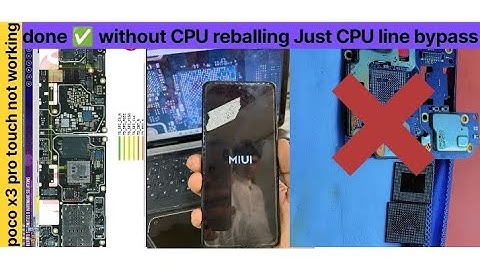 👉 Poco X3 Pro Touch Not Working Done ✅ | Without CPU Reballing | Just CPU Line Bypass Solution