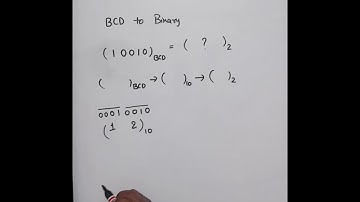 BCD to binary conversion