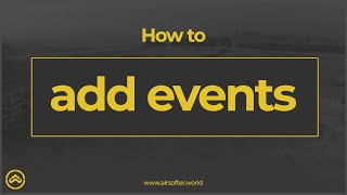 How to add events - Airsofter World