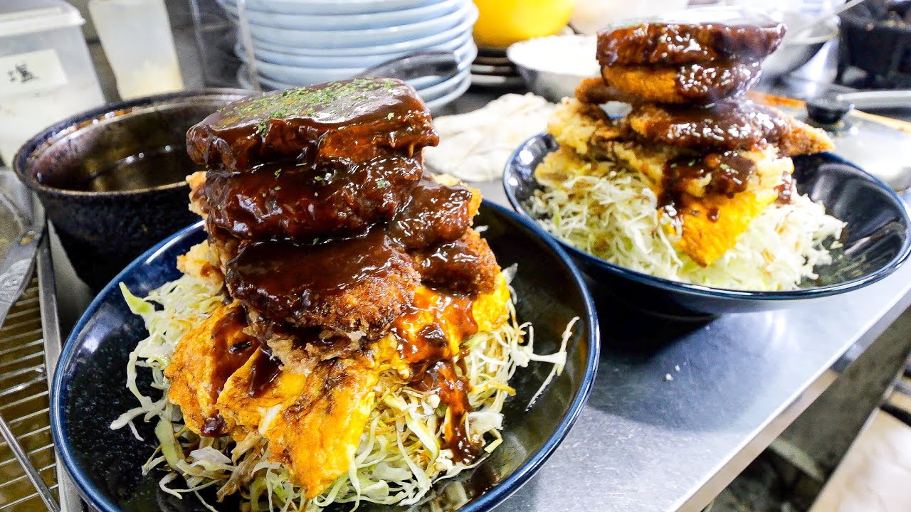 【福井】デカ盛りカツ丼！ボルガライス！Ｂ級グルメが凄いガッツリ系うどんそば屋に密着丨Japanese Good Old Diner