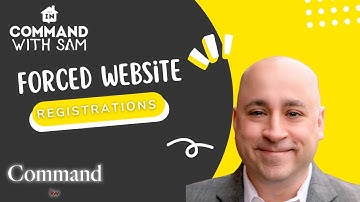 Enable Forced Registration with KW Command websites