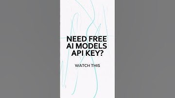 How to get free API key of AI Models #shorts #ai #coding