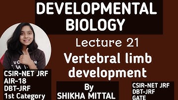 Vertebral limb Development - DEVELOPMENTAL BIOLOGY CSIR-NET JRF LIFESCIENCE