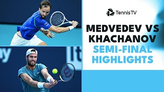 Daniil Medvedev & Karen Khachanov's Entertaining Semi-Final Encounter! | Miami 2023