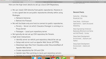 Cloudera Administration - Revision for CCA 131 - Install -Setup local yum Repository Server