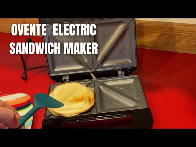 Ovente 3-in-1 Electric Sandwich Maker with Detachable Non-Stick Waffle and Grill Plates, 750