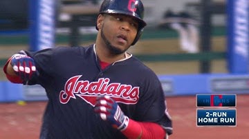 TB@CLE: Encarnacion lines a two-run shot to center