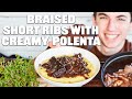 Red Wine Braised Short Ribs With Creamy Polenta | Eitan Bernath