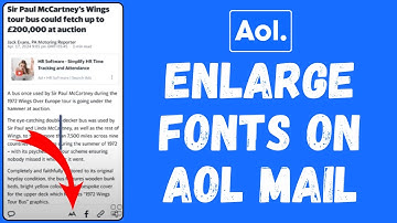 How to Enlarge Fonts on AOL Mail App