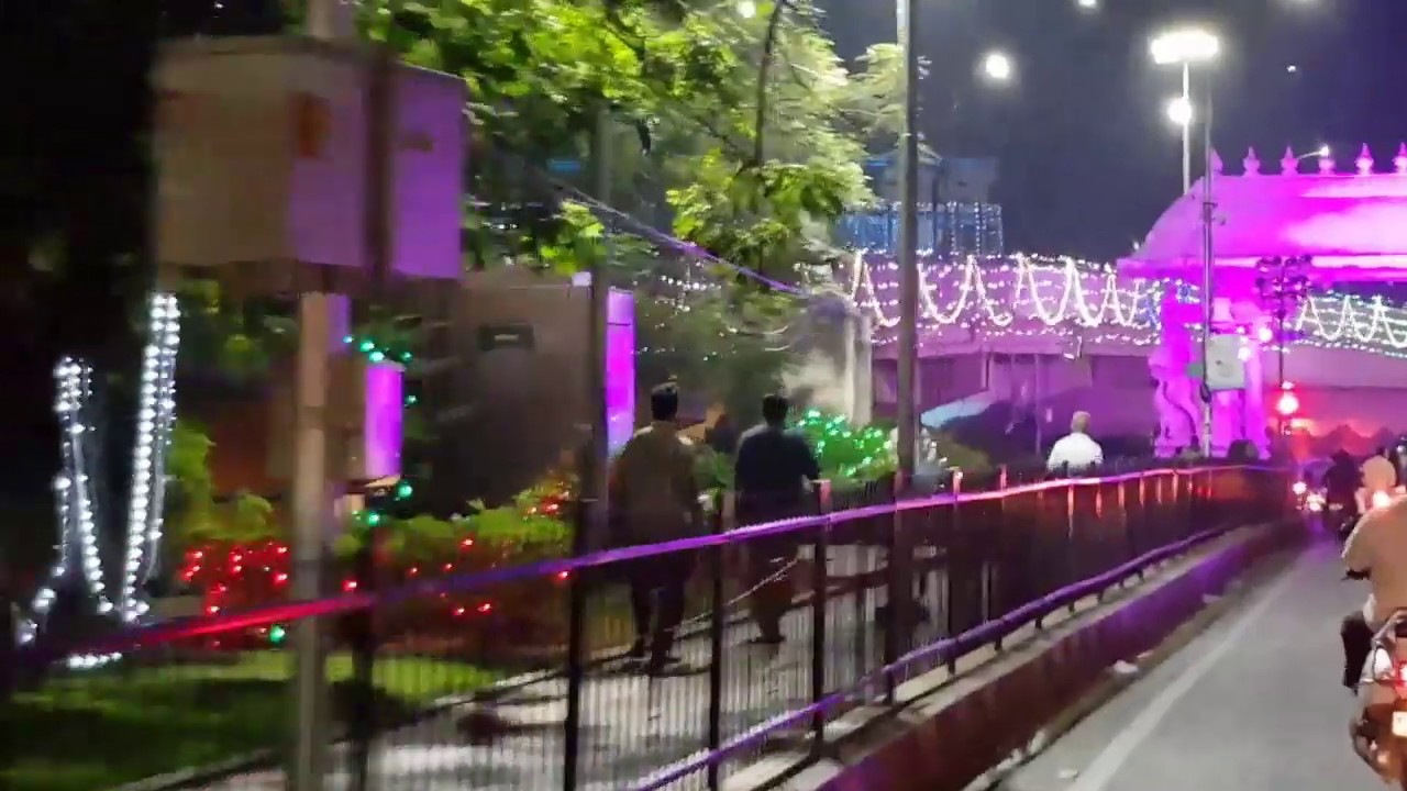 AMAZING LIGHTING ON BUDDHA STATUE IN TANK BUND YouTube