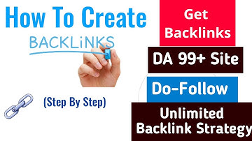 Create High Quality Dofollow Backlinks | High DA PA backlink site | Backlinks |