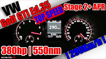 380HP VW Golf 6 GTi Edition 35 Stage 2+ APR Top Speed 290km/h Acceleration