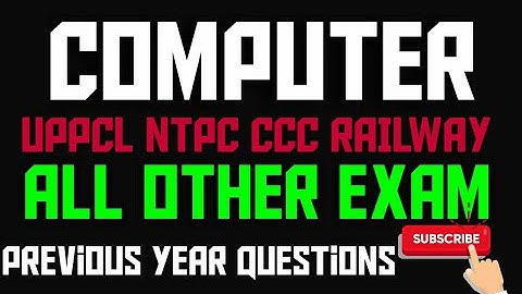 Important computer questions, previous year #uppcl#ntpc#railway#CCC से संबंधित अभी देखें