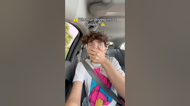 Driving into a tornado: