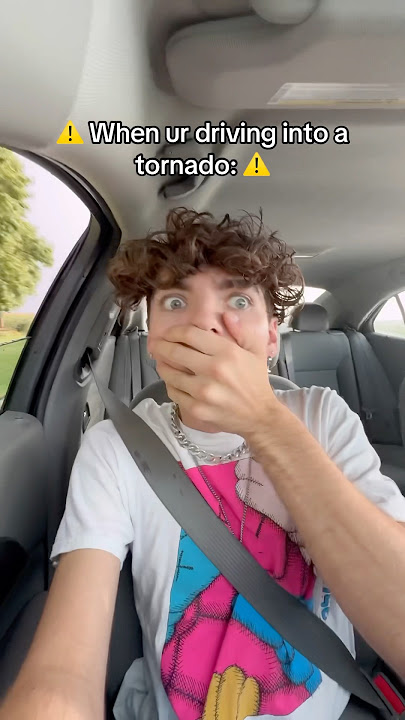 Driving into a tornado: