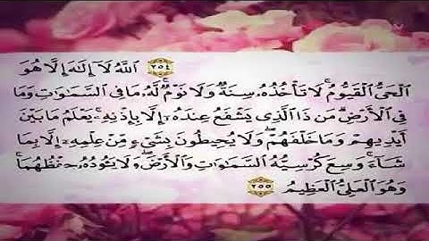 أية الكرسي بصوت القارئ هزاع البلوشي