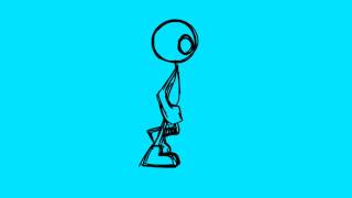 Walk Sequence animation stickman
