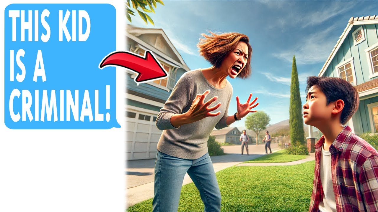 Karen Tries To ARREST My 8-Year-Old Brother For Taking Out The Trash