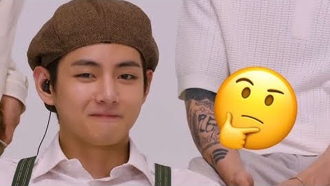 V Confirms He Only Meant To Accompany His Friend To The Big Hit Audition ❤️