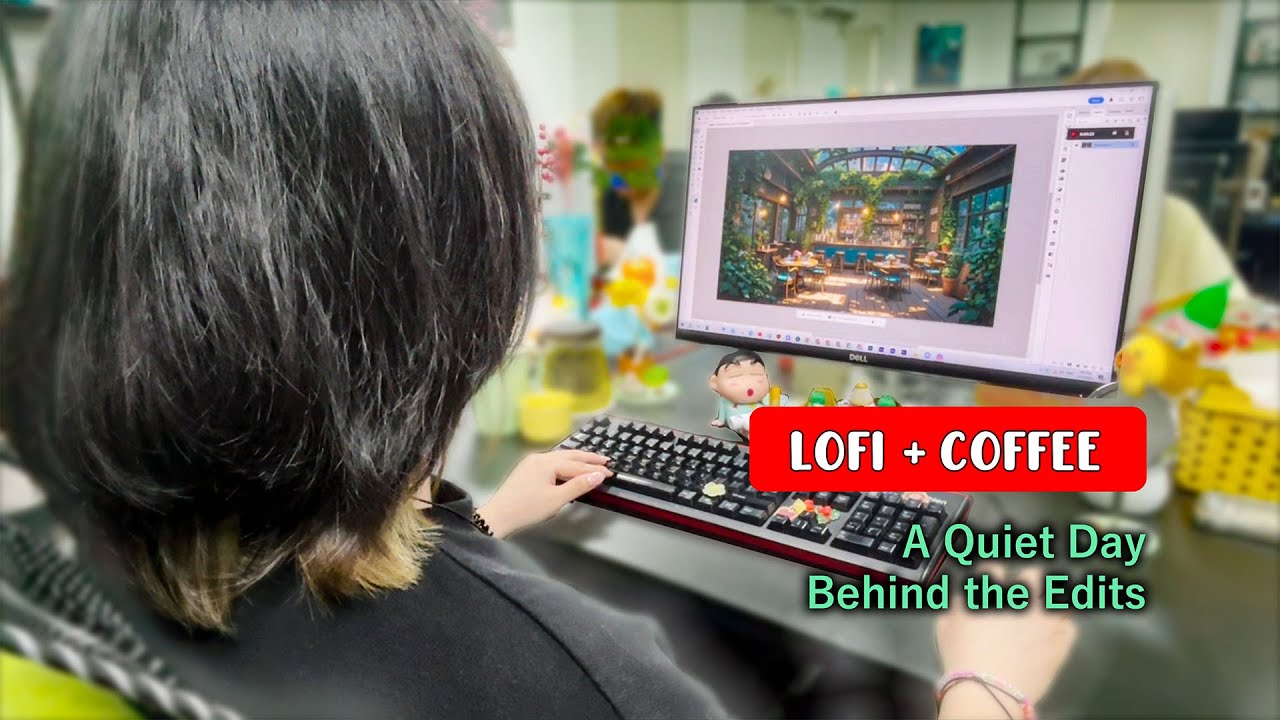 ⁣A Quiet Day Behind the Edits 🌿📚 Lofi Coffee ☕