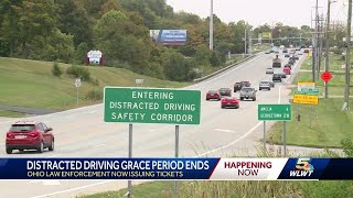 Ohio law enforcement issuing tickets as grace period for distracted driving law ends