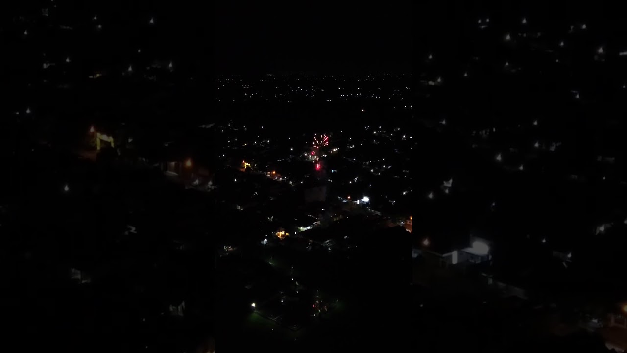Epic New Year Fireworks Aerial View 🎇 | Night City Celebration 