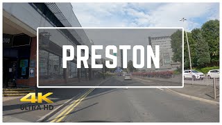 Preston 4K Driving Downtown - UK