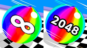BALL RUN 2048 VS CUBE CHAIN 2048 VS JELLY RUN 2048 :Gameplay Video 2024 - Mobile Game Max Levels: