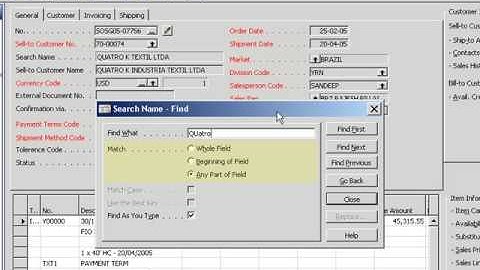 Find Feature - Dynamics NAV