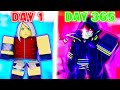 I played anime adventures for 1 year to become insanely overpowered roblox full movie