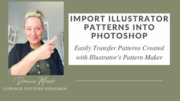 How to Import Illustrator Pattern Maker Designs into Photoshop