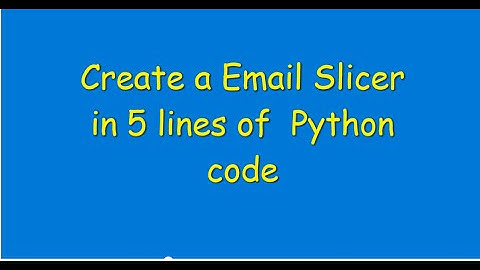Python mini Project 3 | Email Slicer