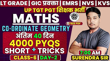 L-6 | Coordinate Geometry PYQs With Short Tricks | LT Grade And GIC Lecturer Maths Classes | EMRS