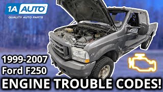 Top Check Engine Trouble Codes 19992007 Ford Super Duty F250 Truck