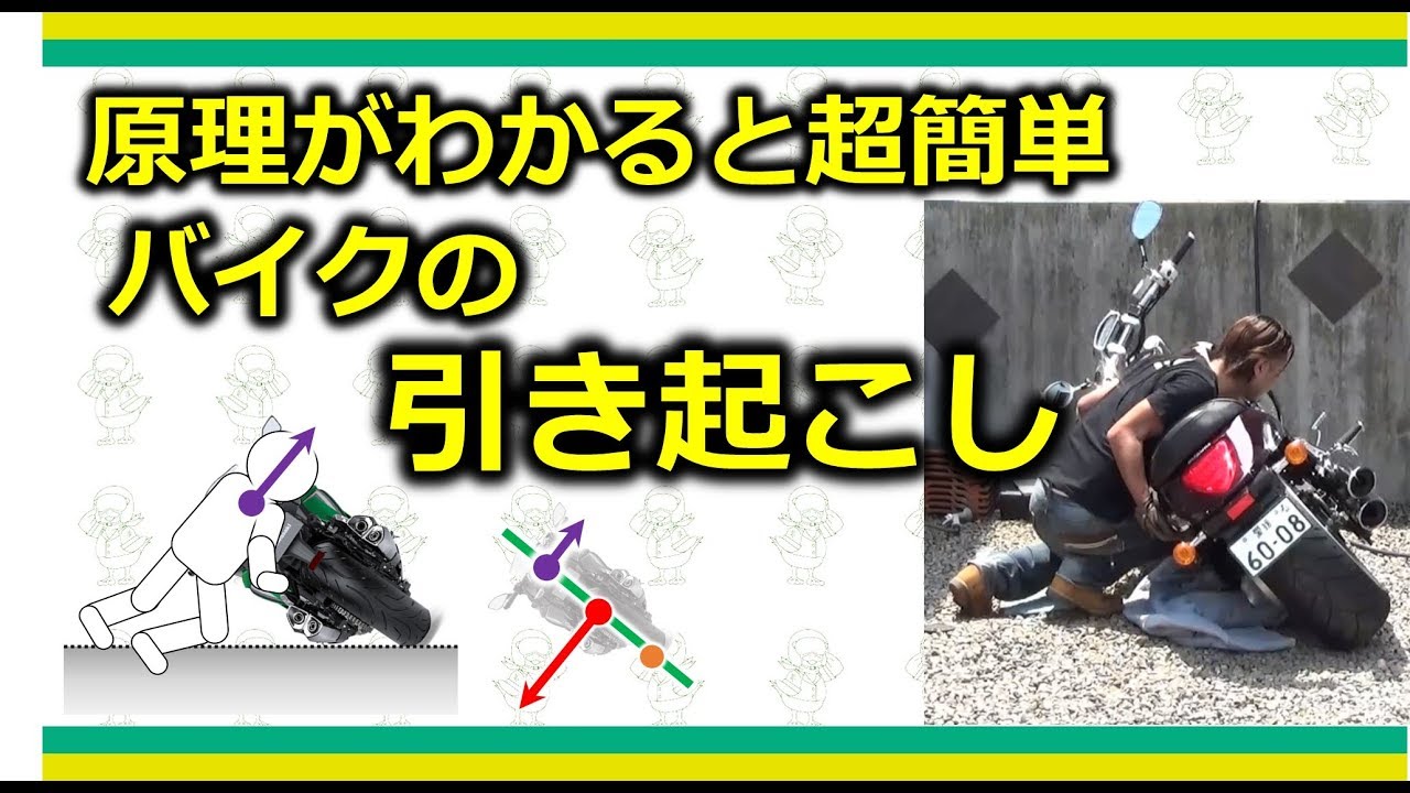 これを観れば300kgのバイクも引き起こせる！
