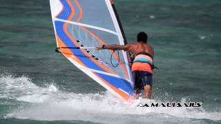 131 Double spock into crash by Taty on 2015 Loco Pro freestyle sail