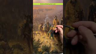 King Of The Hill Painted Into A Thrift Store Print.