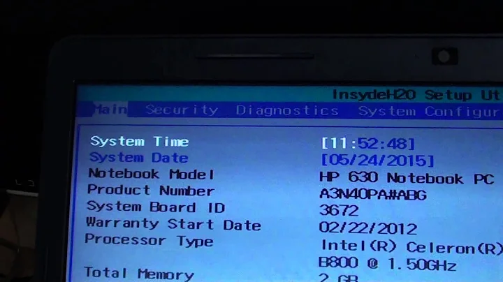HP 630 Laptop: How to Enter BIOS Setup Utility