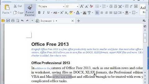 Use format painter in free word processor - Kingsoft Writer 2013