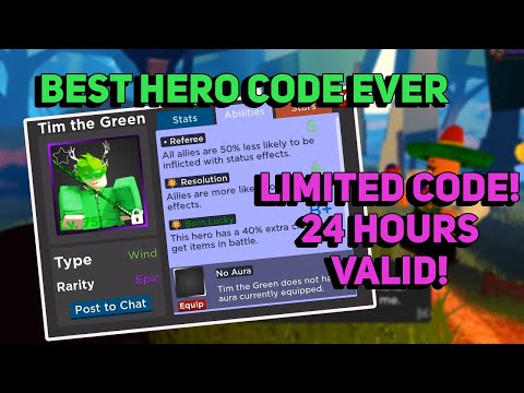 Best Hero Code Ever 2 New Codes In Hero Havoc Roblox Youtube - hero havoc codes roblox october 2020 mejoress