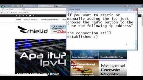 How to Setting Network Conection with DHCP or Static on Windows