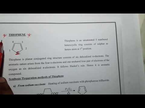 Thiophene - Synthesis, Reactions and Medicinal uses