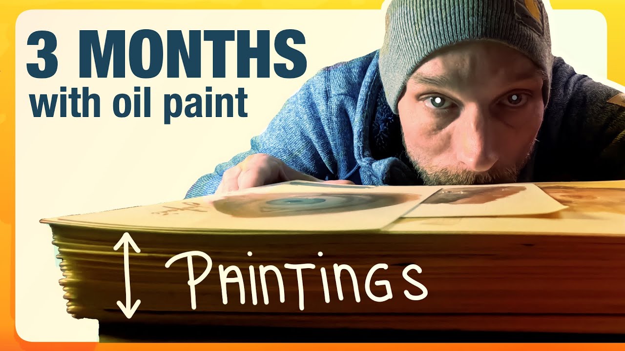 First time using Oil Paint - Paintings Tour