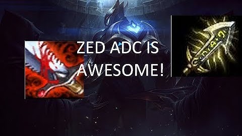 HOW TO PLAY ADC ZED! (THIS IS ACTUALLY REALLY STRONG!) - League of Legends