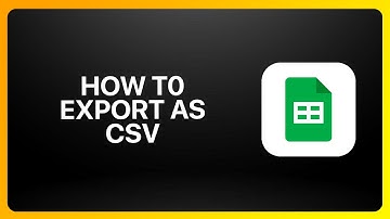 How To Export Google Sheet As CSV In Google Sheets 2025! Tutorial