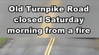 The fire happened a Chuck and Eddie's Used Auto Parts in Southington. The road is now back open, aft